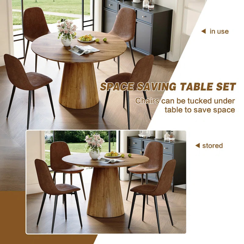 Hujsak Circular 45'' L X 45'' W Dining Set