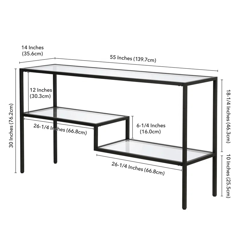 Lovett Glass Top Console Table