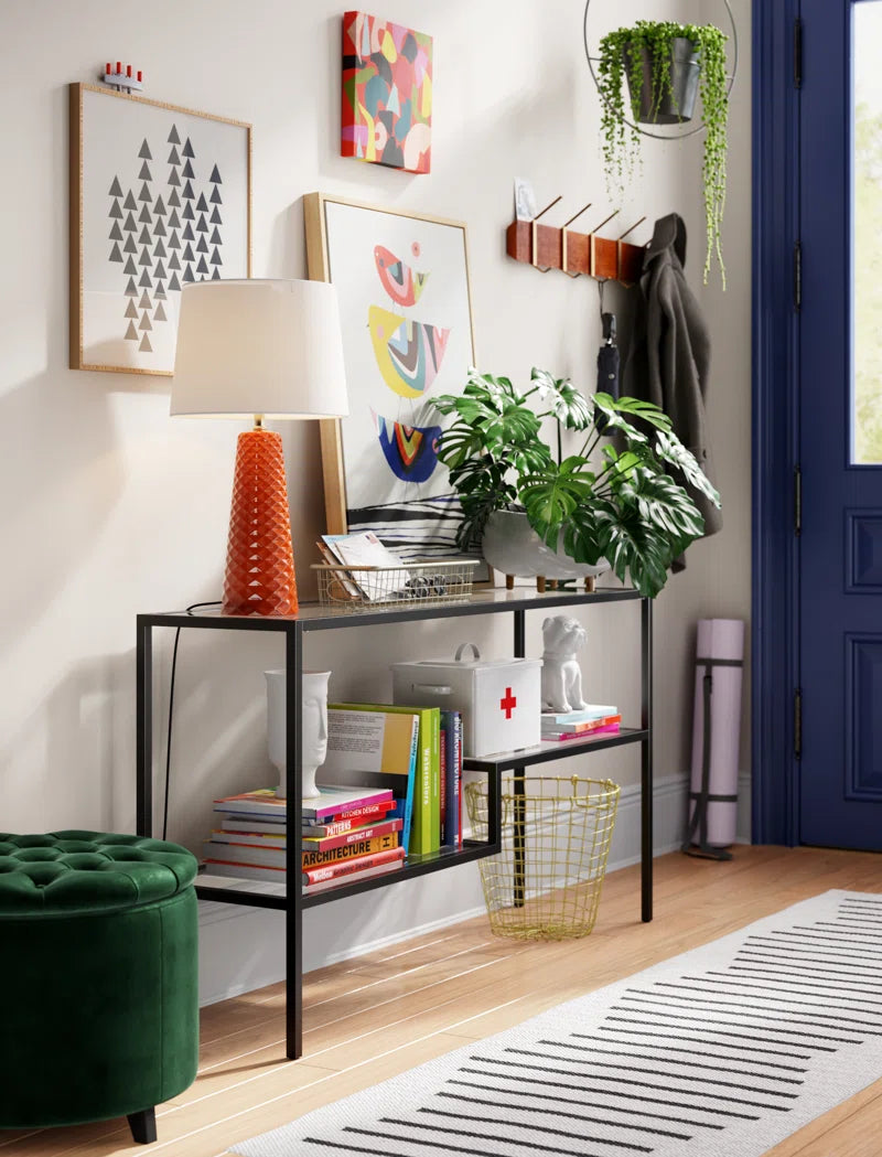 Lovett Glass Top Console Table