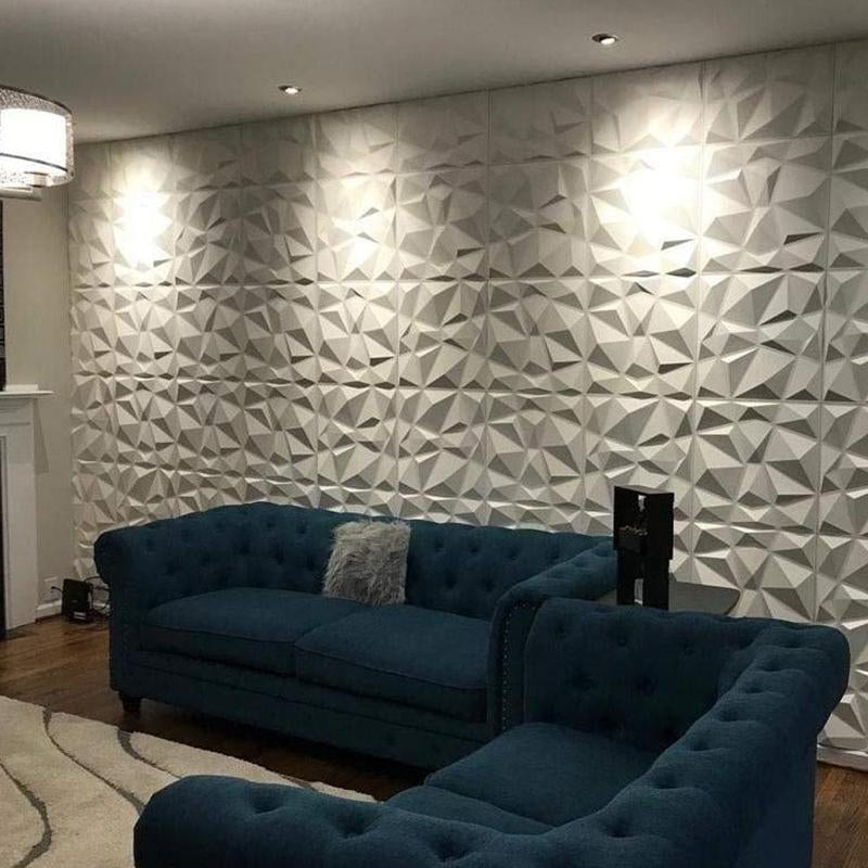 3D Art Wall Panel, Modern Decorative Wall Panel, Waterproof 3D Tiles Decor for Gaming Room Bedroom Living Room Hotel