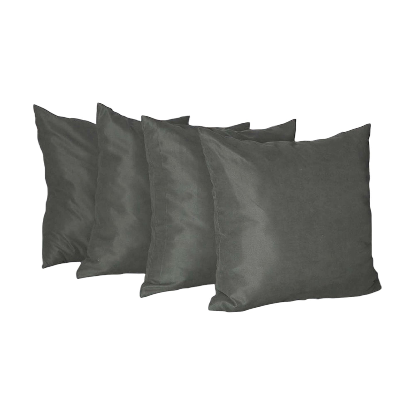 Set of Four Gray Throw Pillow Cover-1