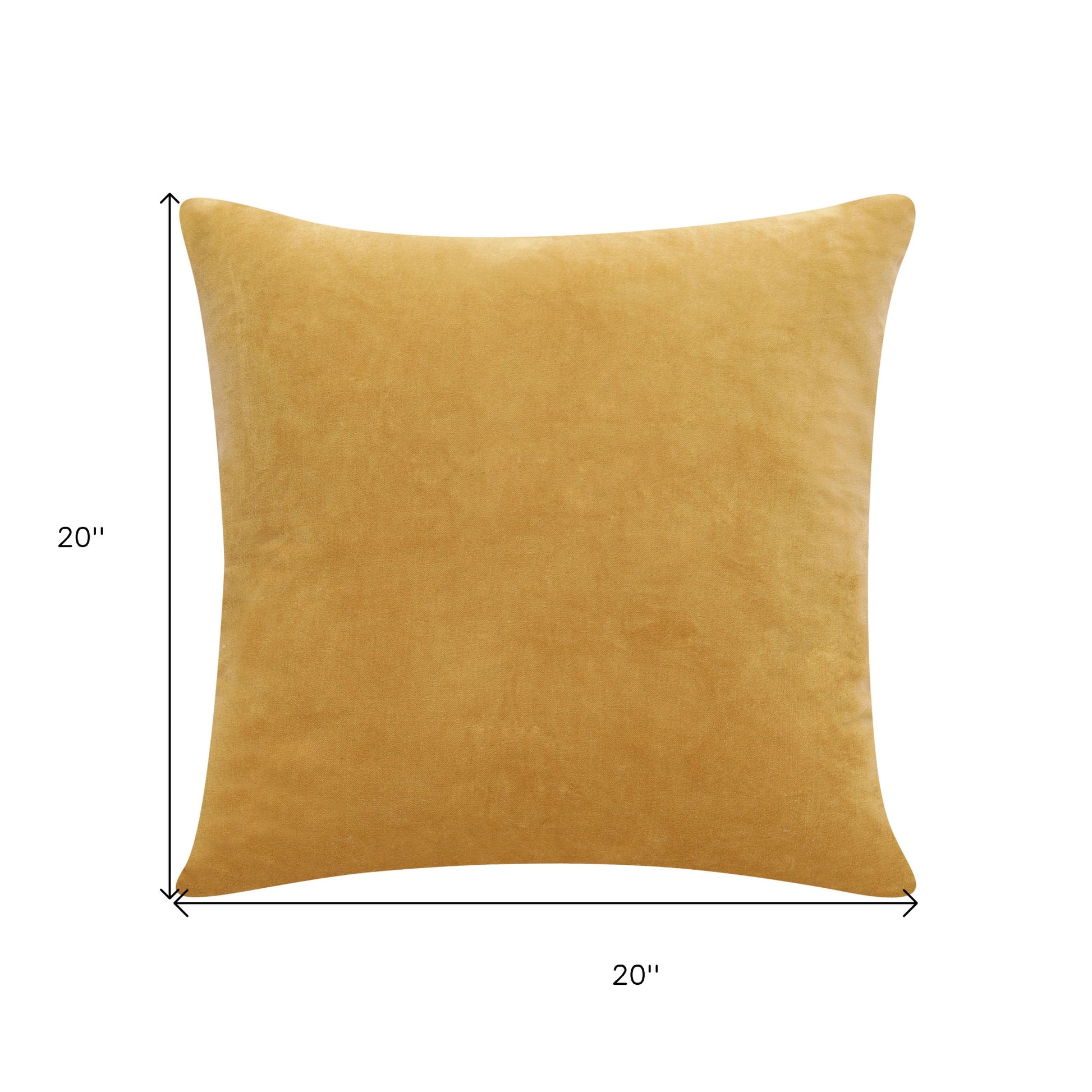 20" Yellow Throw Pillow-7
