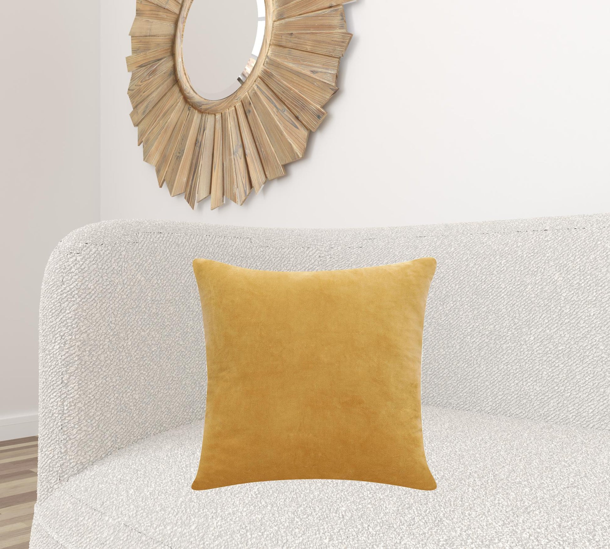20" Yellow Throw Pillow-4