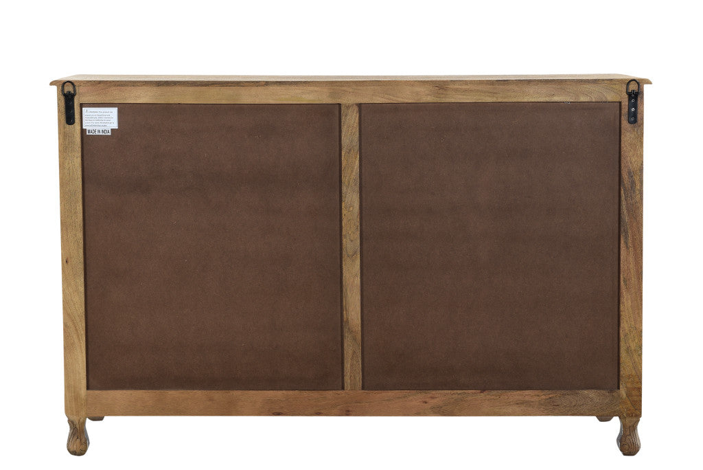 57" White Solid Wood Seven Drawer Dresser-3