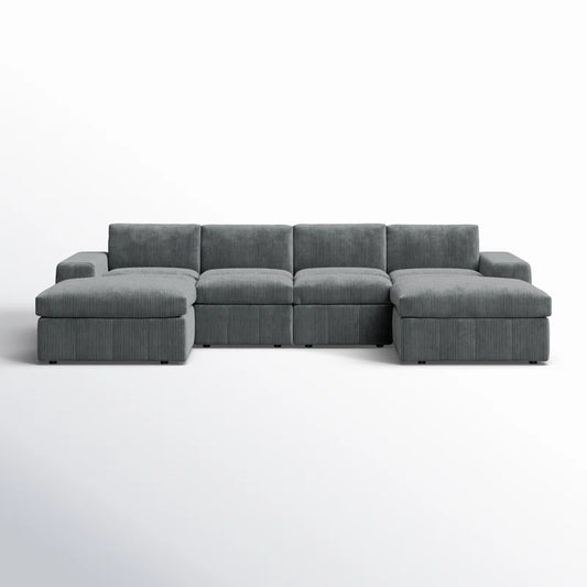 Tondreau 6 - Piece Corduroy Sectional