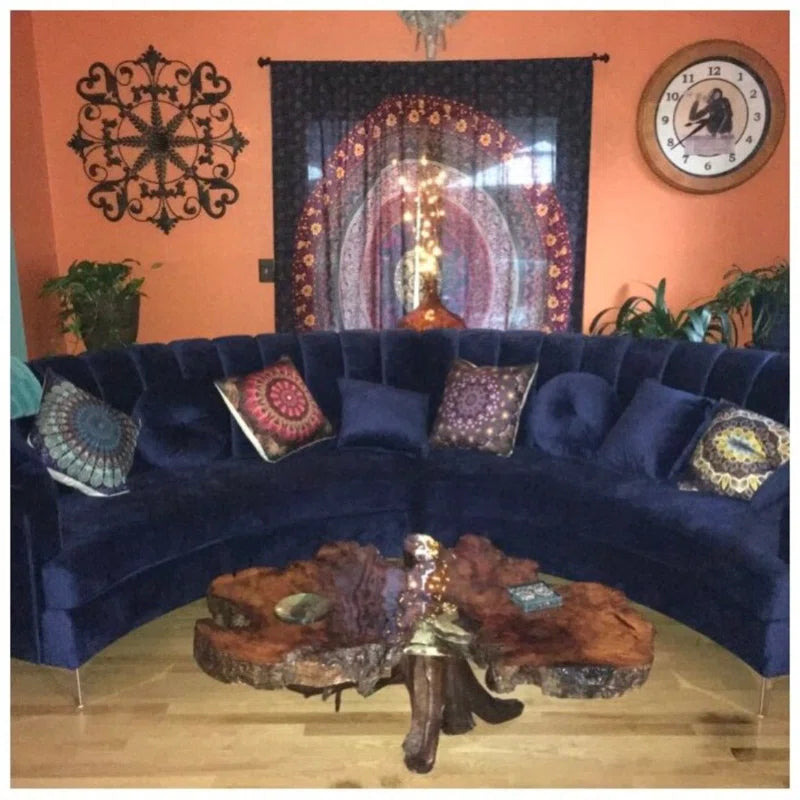 Steubenville 2 - Piece Velvet Sectional