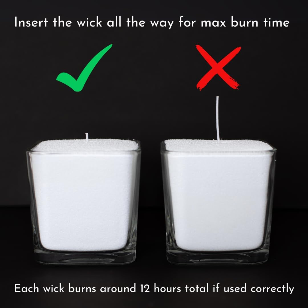 Pearled Candle 18 Oz - Sassy Citrus Scented Non Toxic Luxury Long Lasting Powder Candles up to 120 Hours - Refillable Candle Sand with 30 Wicks for Candle Making