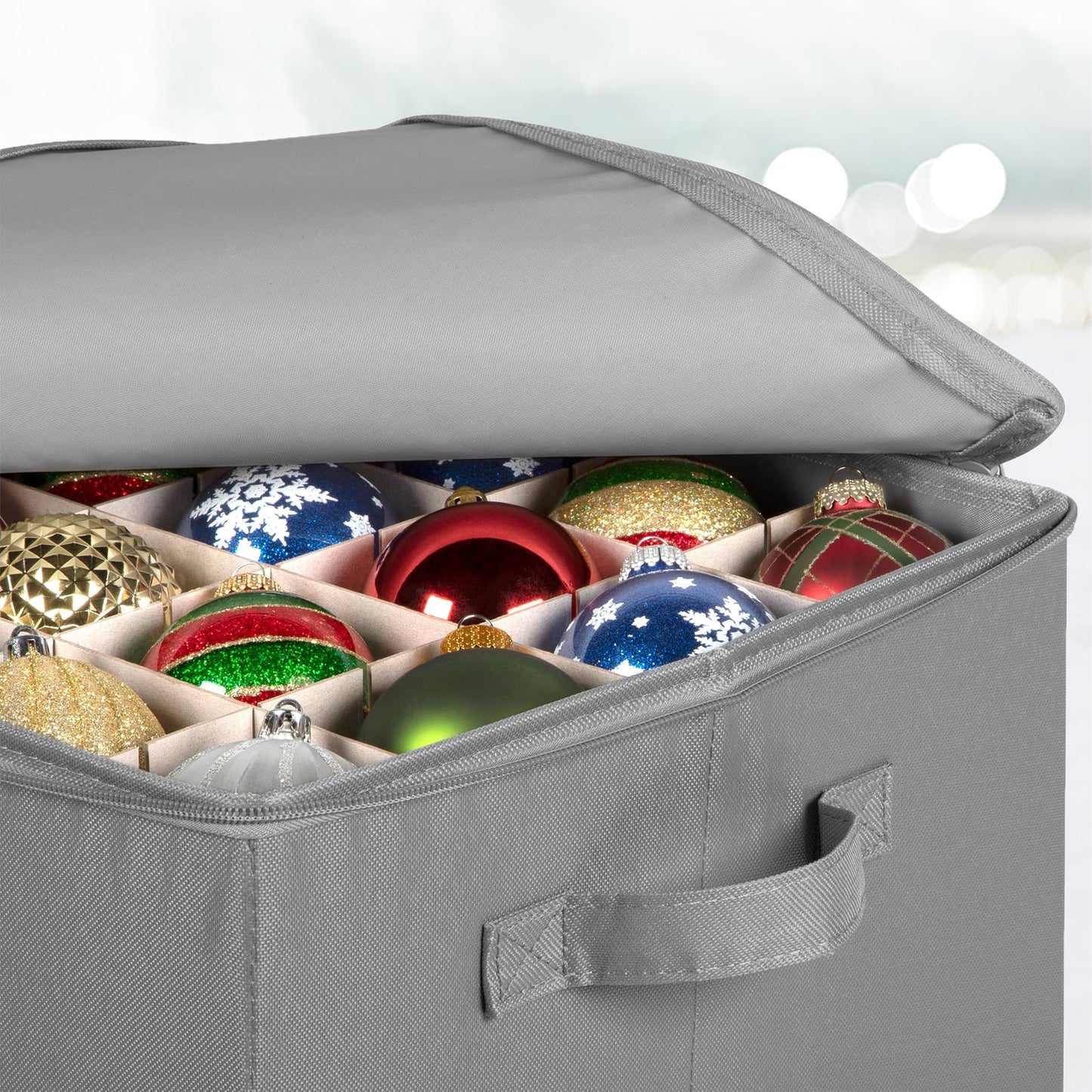 Christmas Ornament Storage Box - Christmas Decor Storage Containers That Stor...