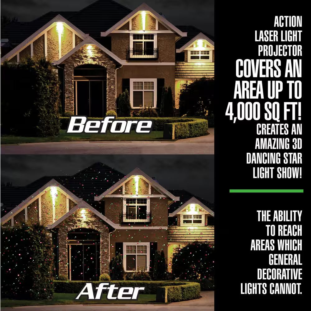 Startastic Action Outdoor Laser Projector