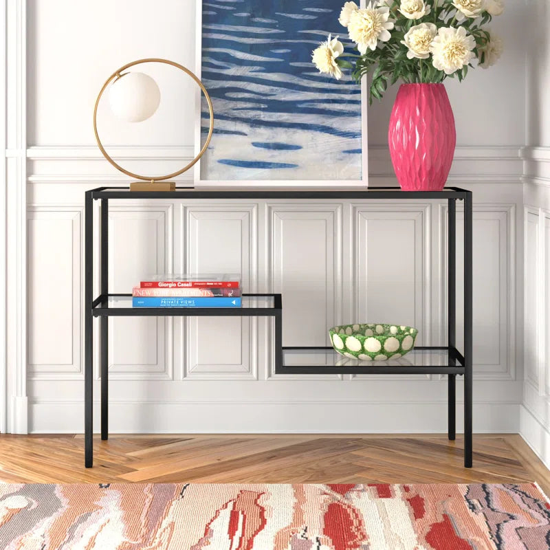 Lovett Glass Top Console Table