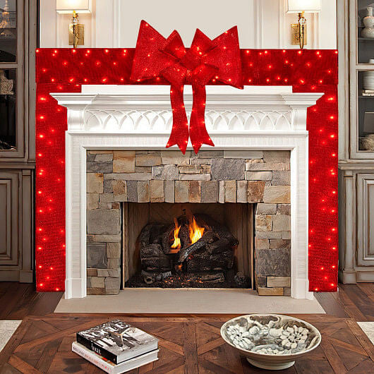 Christmas Doorway Arch with a Bow