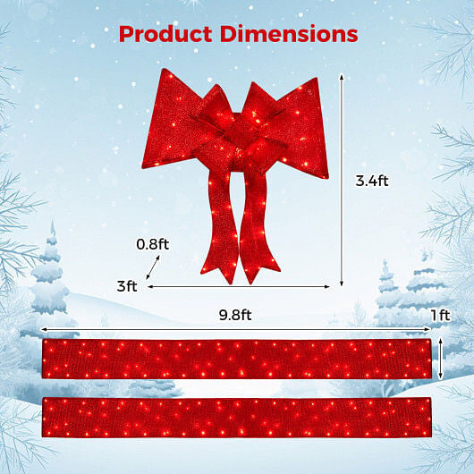 Christmas Doorway Arch with a Bow