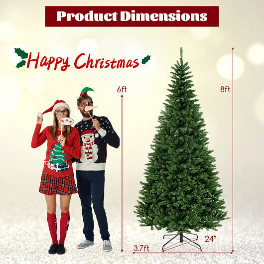 8 FT Corner Artificial Christmas Tree