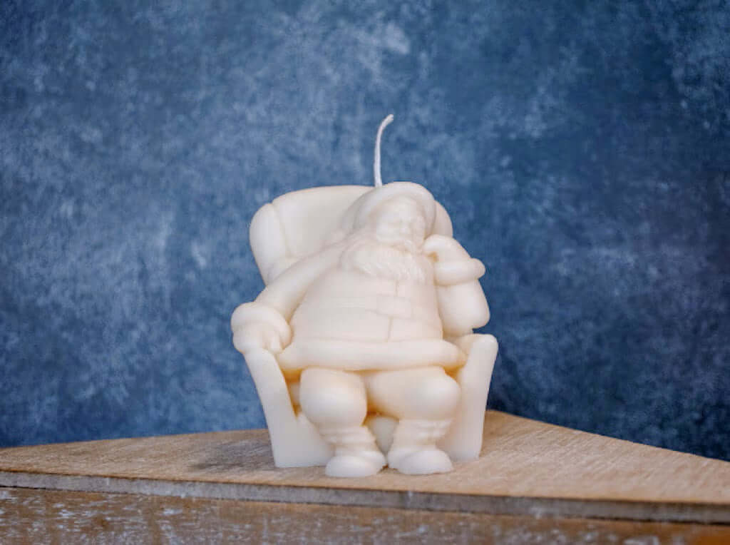 Napping Santa Candles