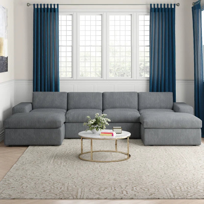 Tondreau 6 - Piece Corduroy Sectional