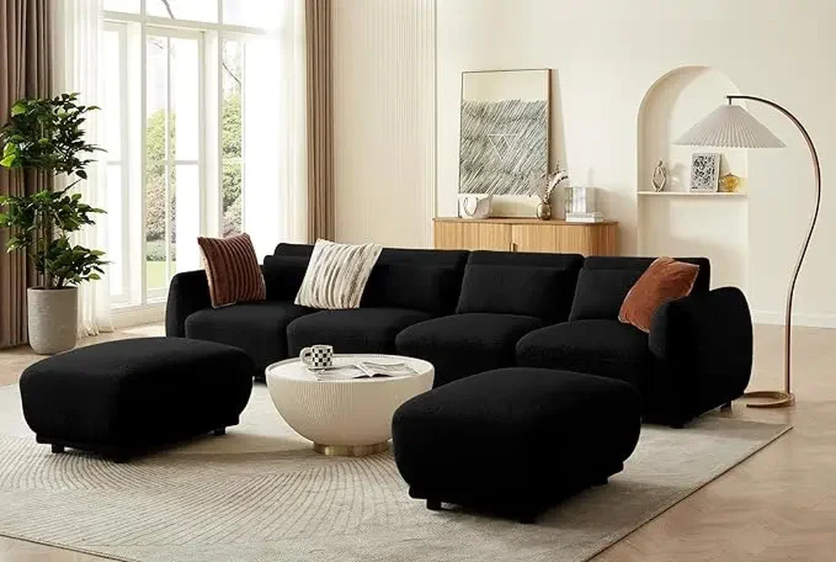 Sectional Sofa Couch,Convertible U Shaped Sectional,Modular Sectional Couches for Living Room,L Shaped Couch,Cloud Couchs