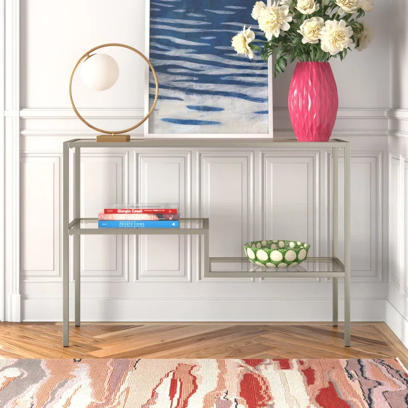 Lovett Glass Top Console Table
