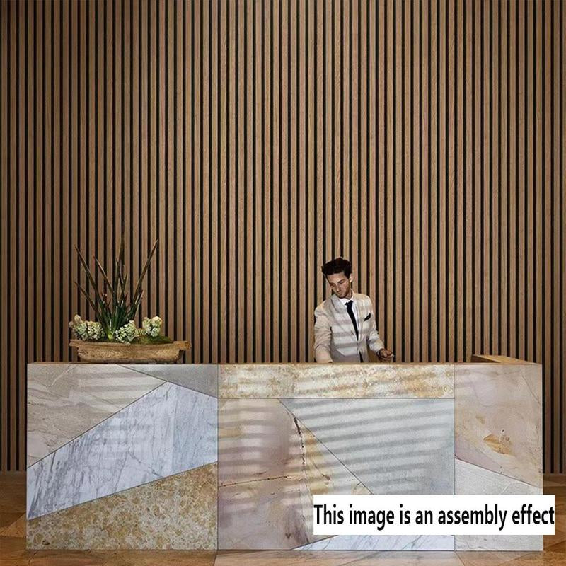 Wood Slat Pattern Wallpaper, 1 Count Self Adhesive Waterproof Wallpaper, Removable Vinyl Wall Decor for Bedroom, Living Room, Kitchen Decor