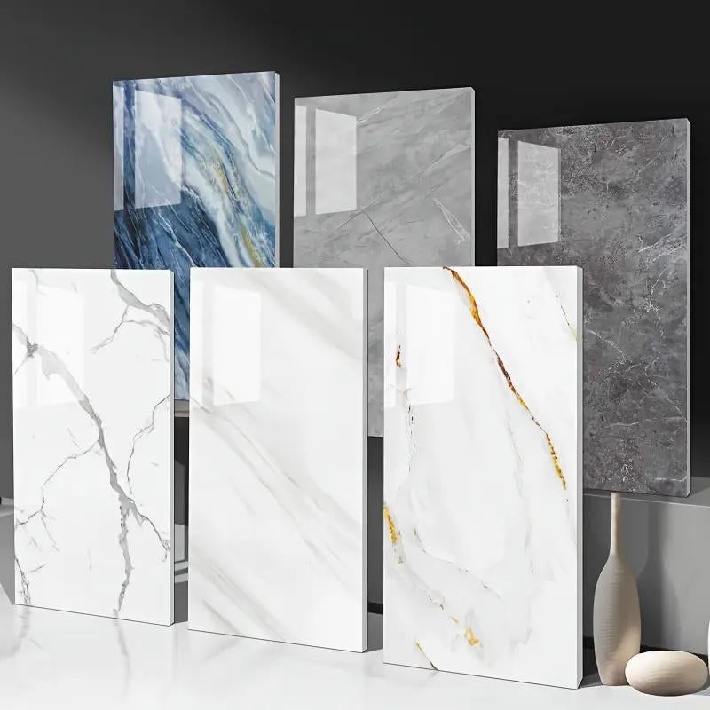 Marble Pattern Wall Sticker, Self Adhesive Wall Paper, Waterproof & Moisture-Proof Wall Sticker, Wall Decor for Home Bathroom Living Room Kitchen Bedroom, Marble Pattern Wallpaper
