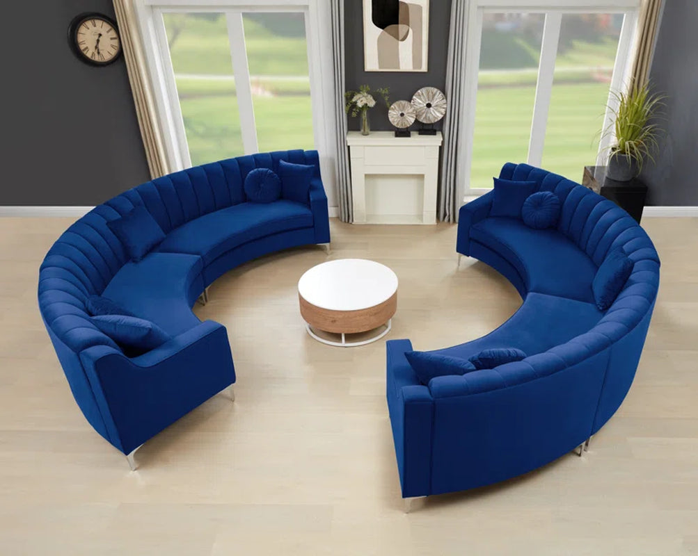 Steubenville 2 - Piece Velvet Sectional