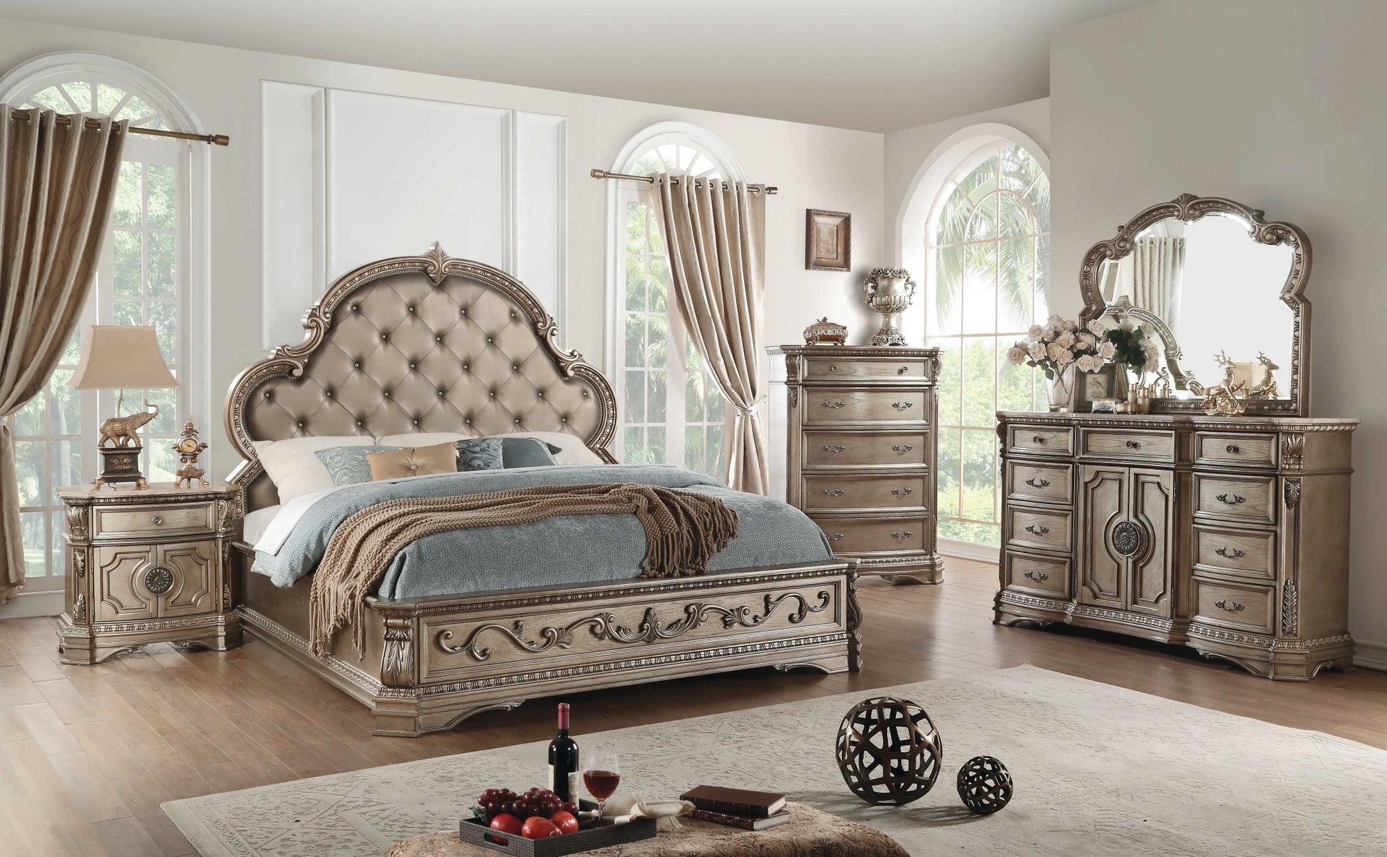 18" Brown Solid Wood Combo Dresser-3