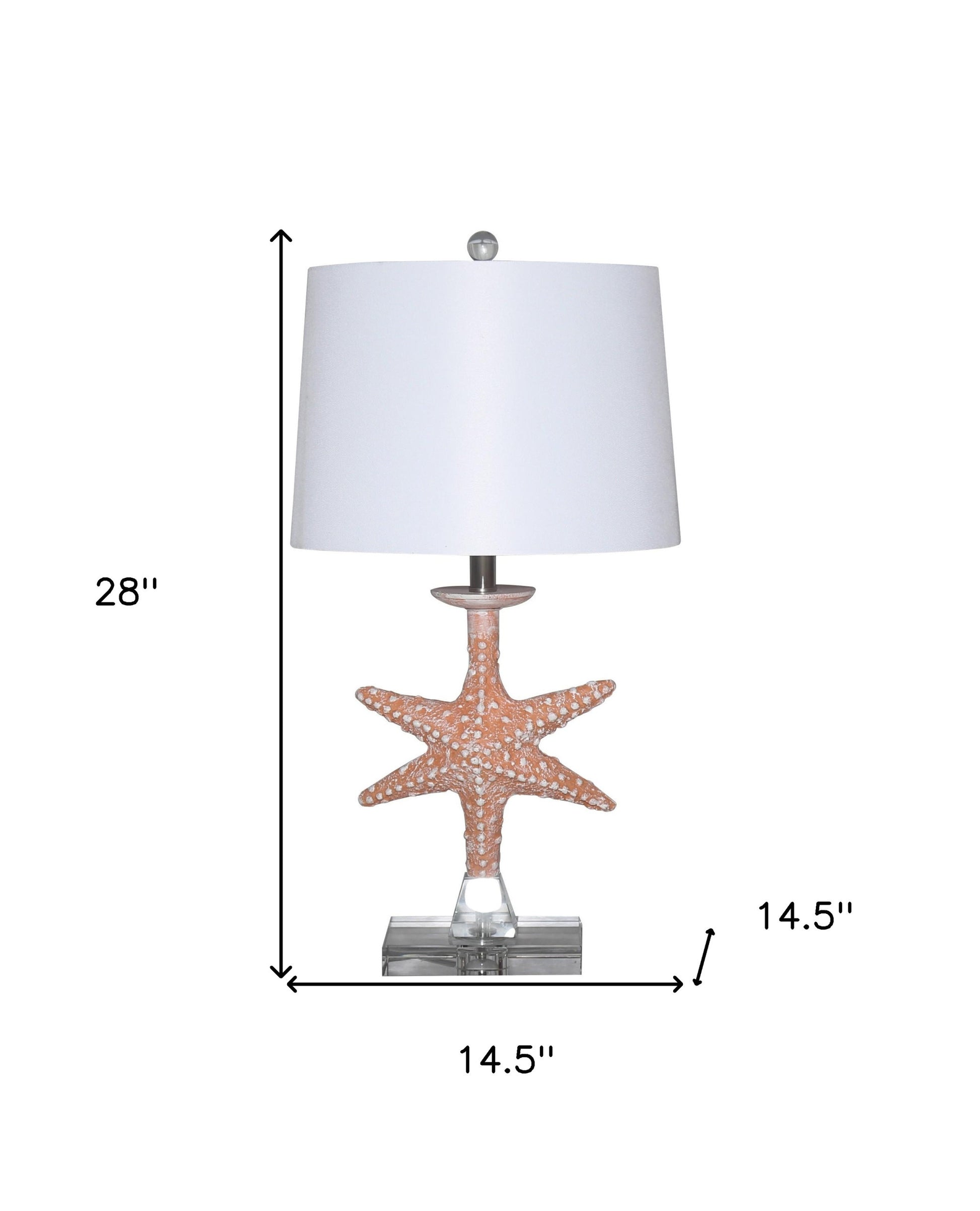 Set of Two 28" Clear Table Lamp With White Drum Shade-8