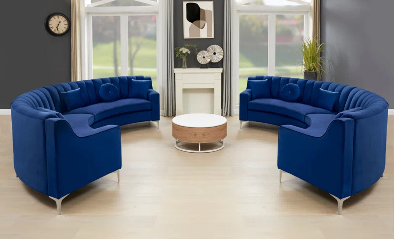 Steubenville 2 - Piece Velvet Sectional