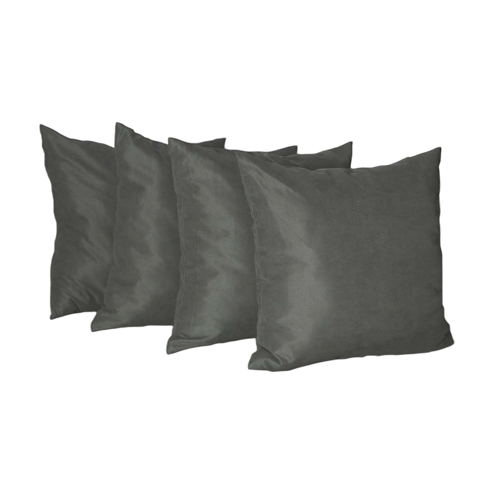 Set of Four Gray Throw Pillow Cover-1