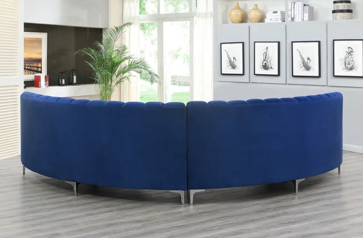 Steubenville 2 - Piece Velvet Sectional