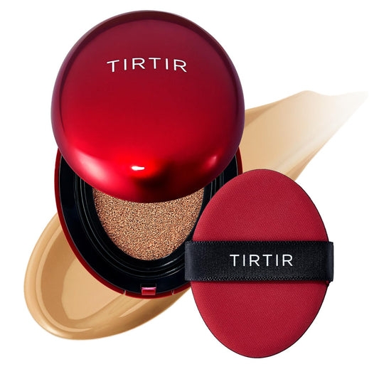 Mask Fit Red Cushion Foundation | Full Coverage, Weightless, Skin Fit, Satin Glow Finish, Korean Makeup BB Foundation, Beauty, Tattoo Cover Up, Buildable (#29N Natural Beige, 0.63 Fl Oz)