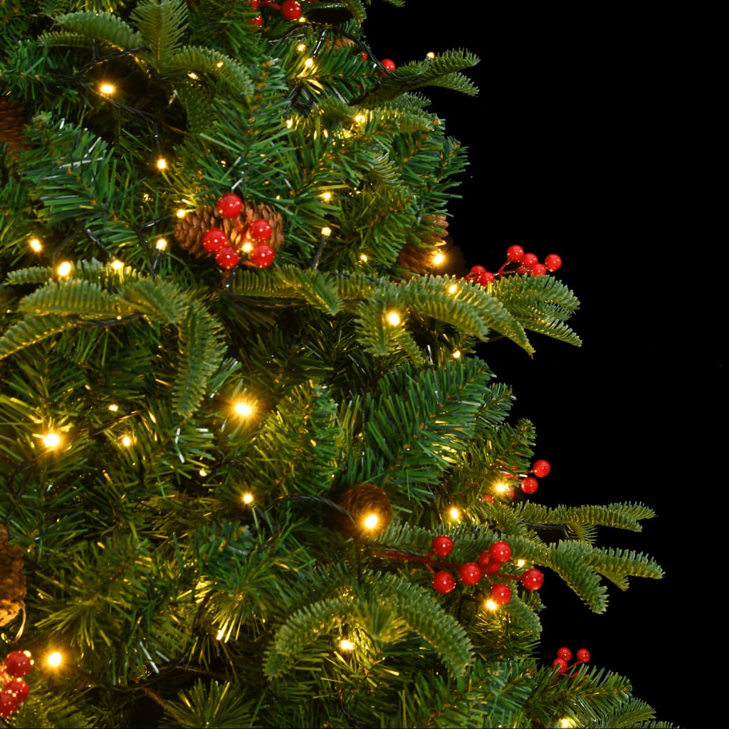 Artificial Hinged Christmas Tree 300 LEDs 82.7"