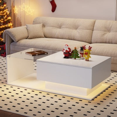 LED Coffee Table, Modern High Gloss Coffee Table