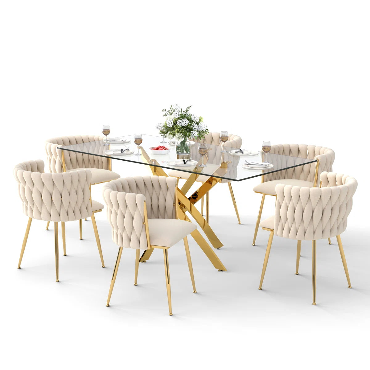 6 - Person Three Leg Dining Set