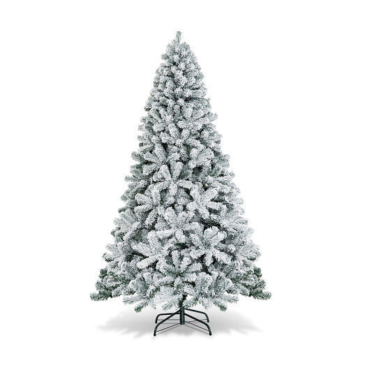 9 Feet Artificial Christmas Tree with Premium Snow Flocked Hinged B593-CM22067CM22069-4