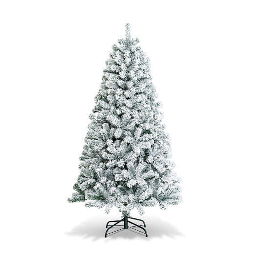 9 Feet Artificial Christmas Tree with Premium Snow Flocked Hinged B593-CM22067CM22069-14