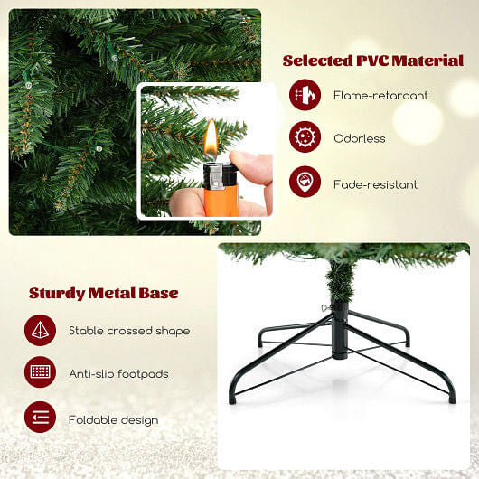 8 FT Corner Artificial Christmas Tree