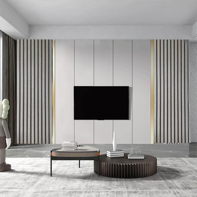 Wood Slat Pattern Wallpaper, 1 Count Self Adhesive Waterproof Wallpaper, Removable Vinyl Wall Decor for Bedroom, Living Room, Kitchen Decor