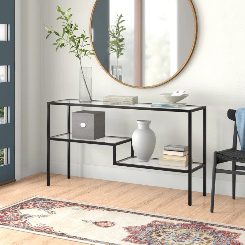 Lovett Glass Top Console Table