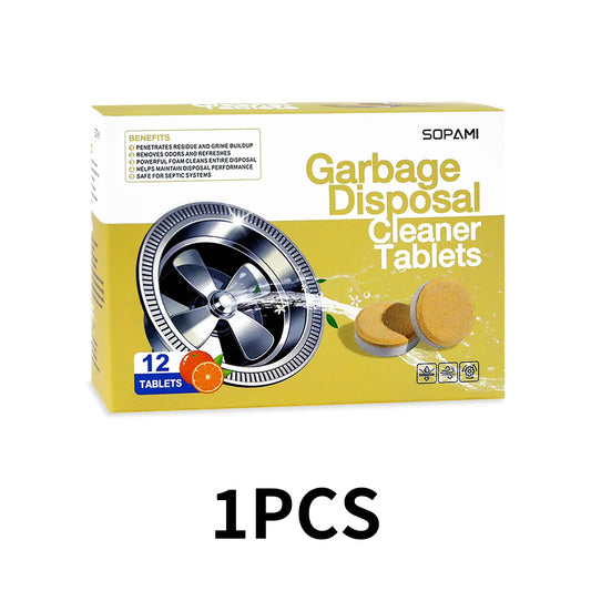 SOPAMI Garbage Disposal Cleaner Tablets Safe for Septic Systems, Removes Grime & Refreshes Disposals