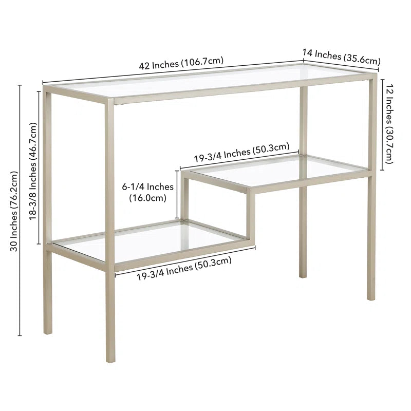 Lovett Glass Top Console Table