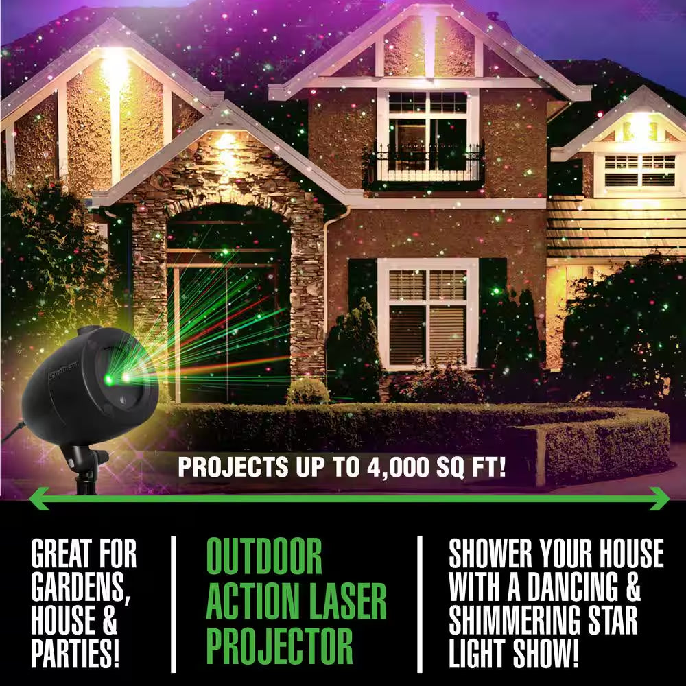 Startastic Action Outdoor Laser Projector