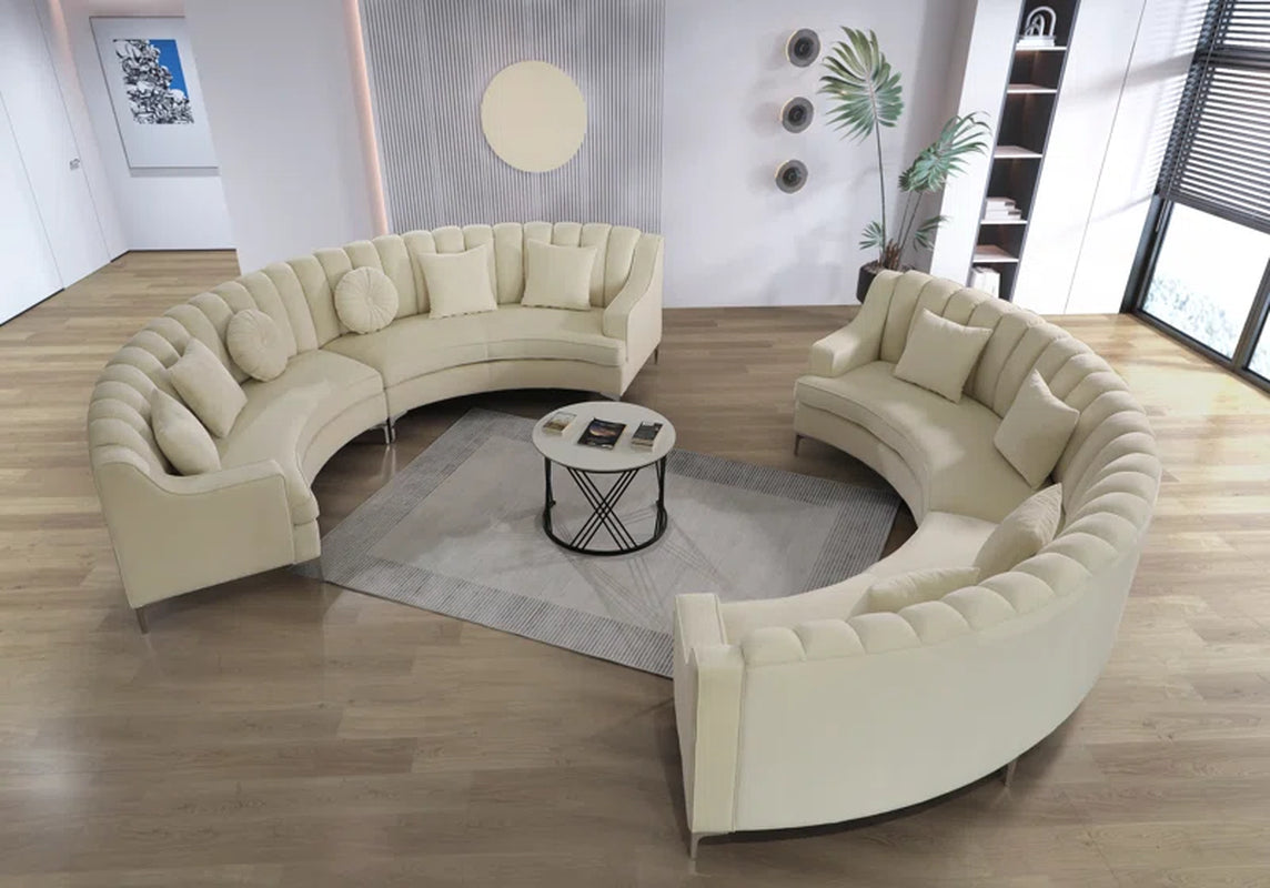 Steubenville 2 - Piece Velvet Sectional