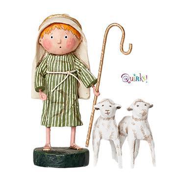 Little Shepherd Boy & Sheep Set of 3 figurines by Lori Mitchell-0